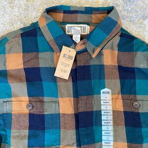 Duluth Trading Company Men's Free Swingin Flannel Relaxed Fit Shirt